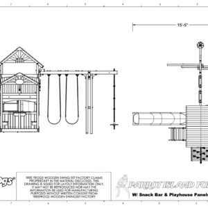 Parrot Island Fort w/Snack Bar & Playhouse Panels - Image 2