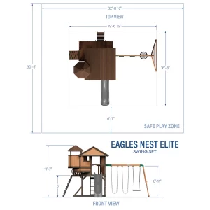 Eagles Nest Elite Swing Set - Image 3