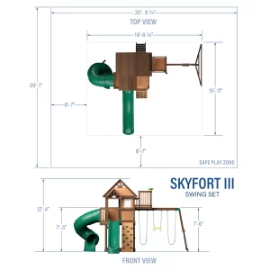 Skyfort III Swing Set - Image 3